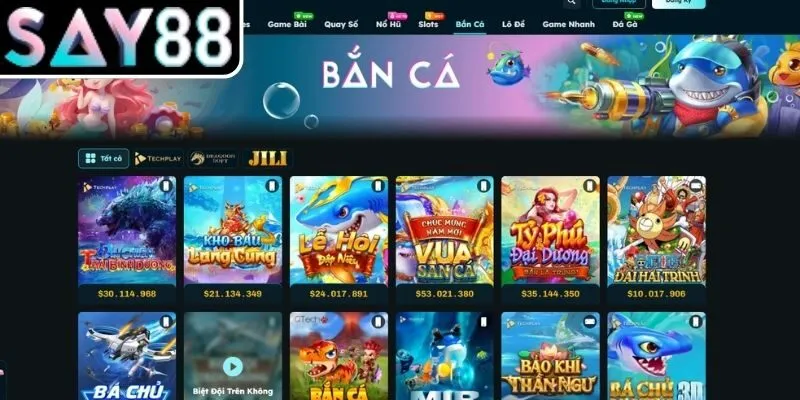 Khám phá sảnh Bắn Cá SAY88