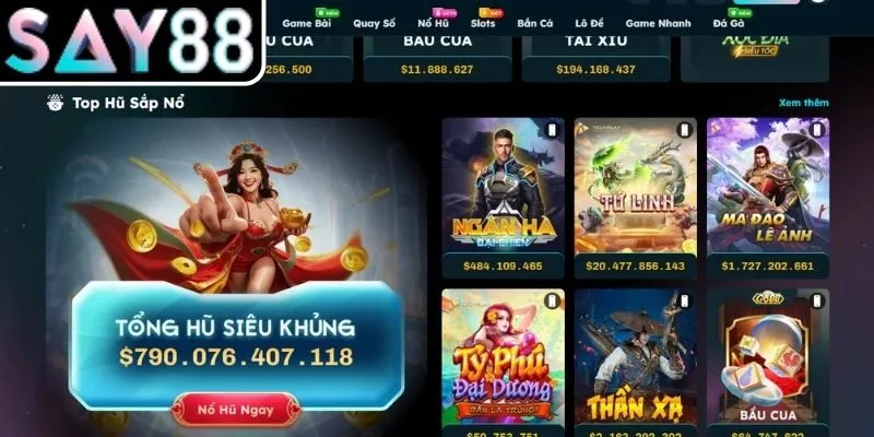 Kho trò chơi phong phú