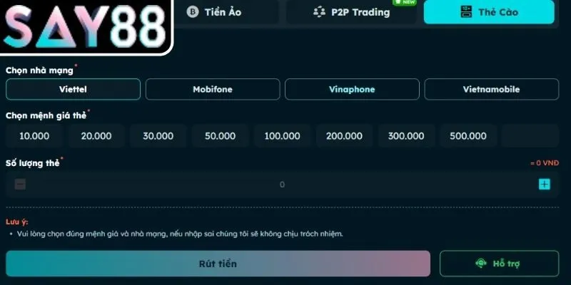 Những lưu ý quan trọng giúp rút tiền SAY88 không lỗi